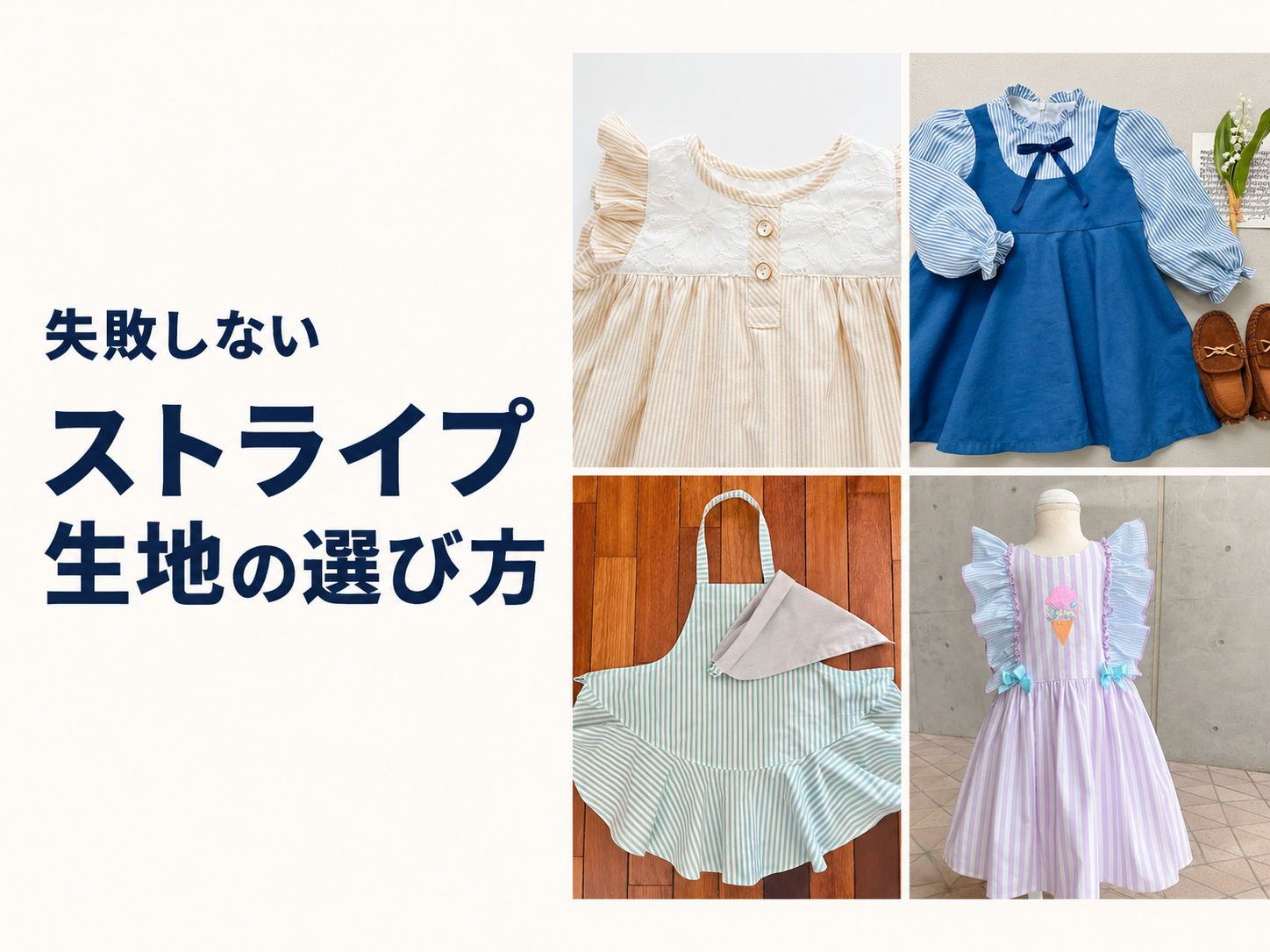 ストライプ生地の選び方|1.5mm・3mm・5mm・12mmの違い