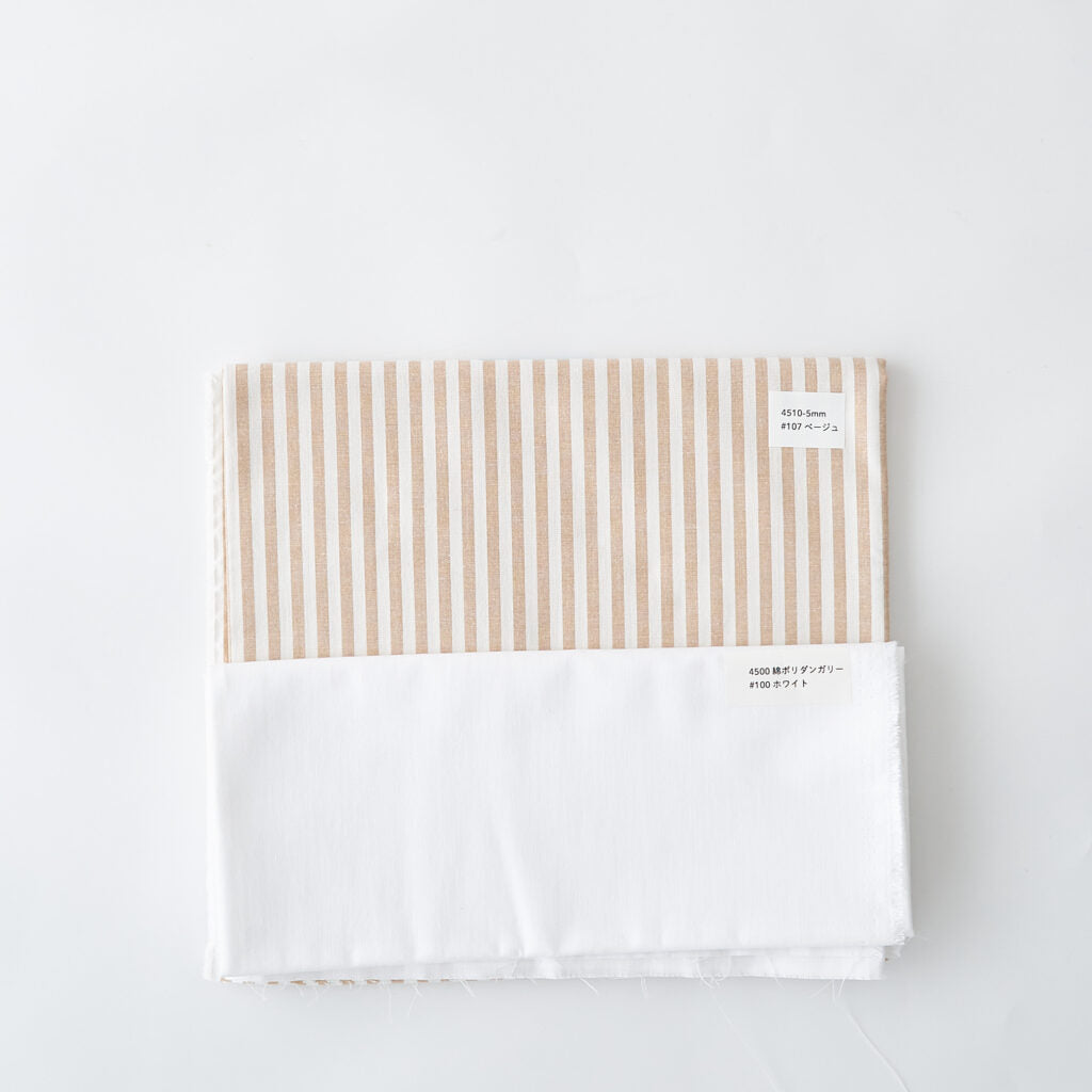 ストライプ#107ベージュ-5mm✖︎4500