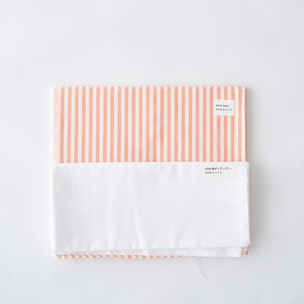 ストライプ#114オレンジ-5mm✖︎4500