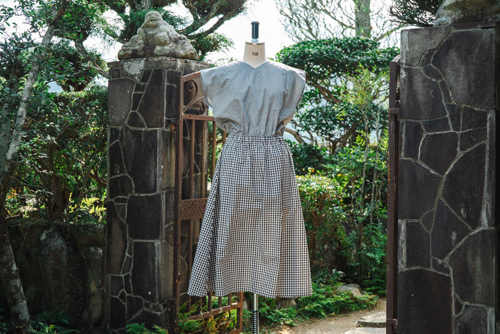 【製作時間2時間半】大人用フレンチスリーブワンピースの作り方