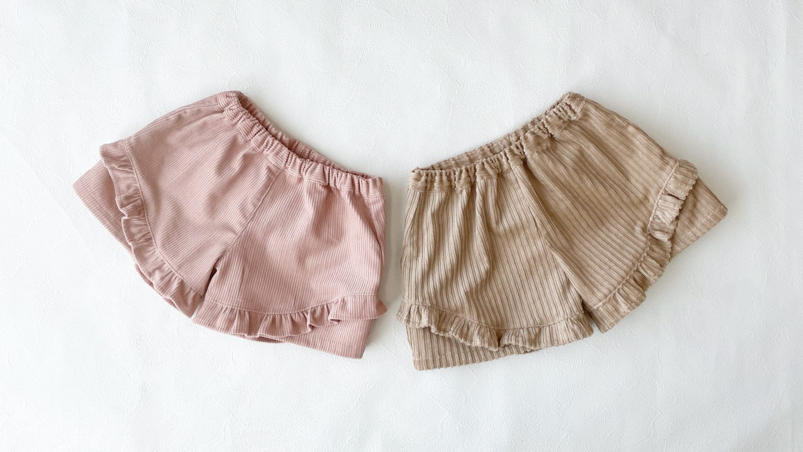 秋冬生地で作る!ハンドメイドベビー服enannaさんのフリルショートパンツの作り方