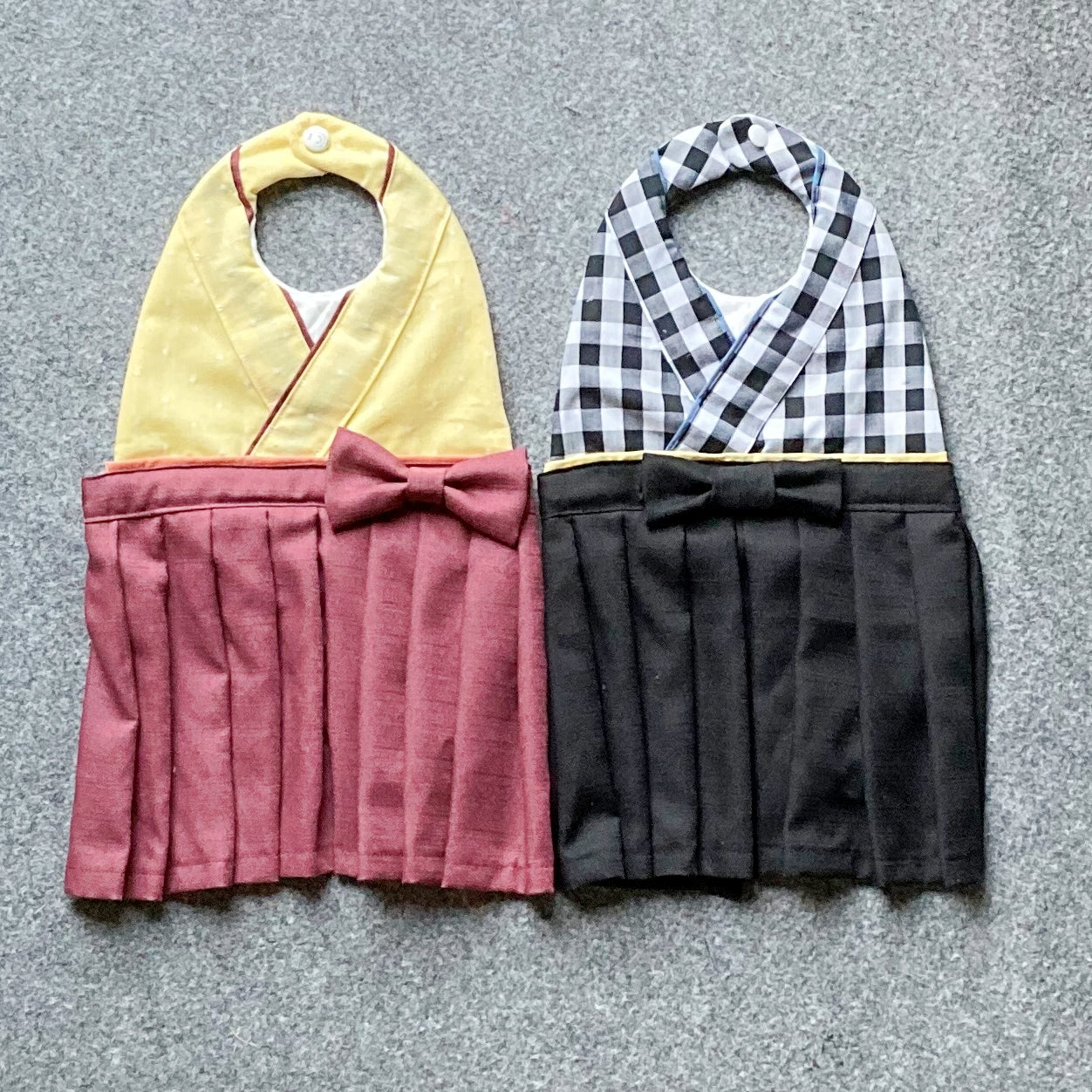 お孫さんのお祝い(初節句、お食い初め、ハーフバースデーなど)におすすめ!袴風スタイの作り方|仕上り|ハンドメイド初心者のための洋裁メディア縫いナビ|丸石織物