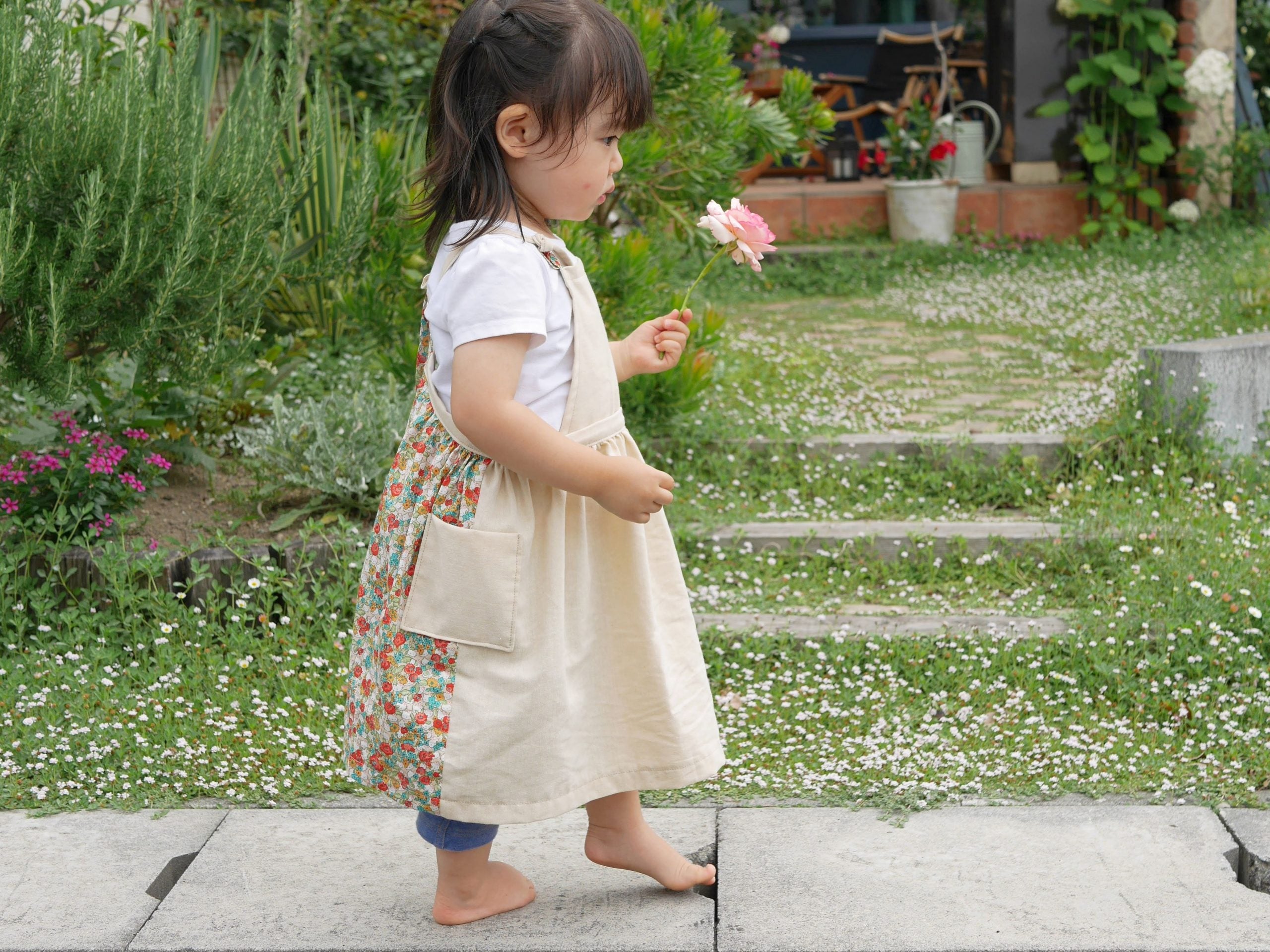 親子エプロンの生地比較|袋縫いで洗濯に強く簡単きれいに仕上げるコツ