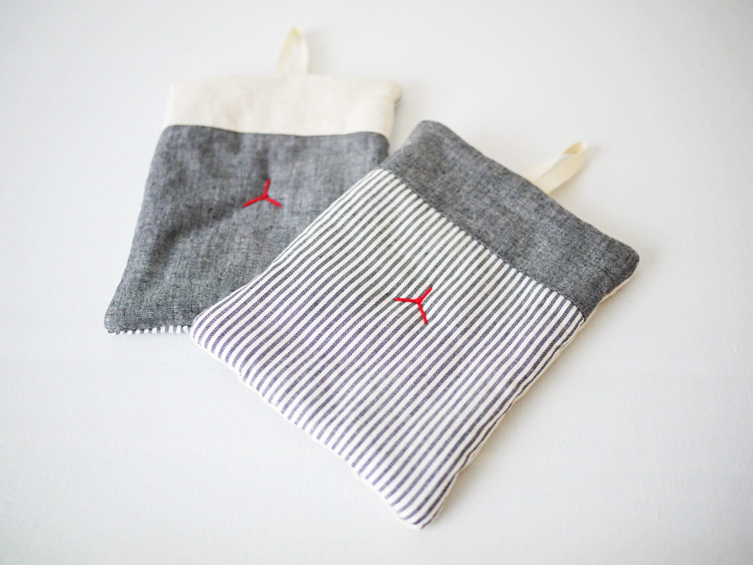 簡単!シンプルな鍋つかみの作り方|完成写|ハンドメイド初心者のための洋裁メディア|丸石織物