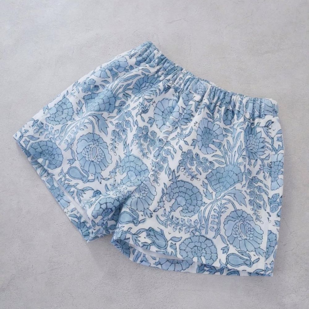 男女兼用ゆるっとキッズハーフパンツの型紙4サイズ入り