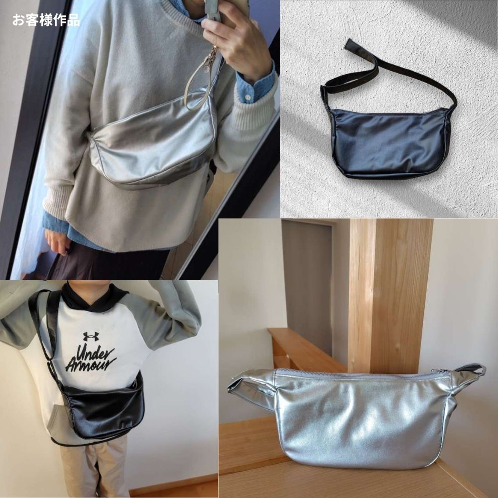 10-008ハーフムーンショルダーバッグ型紙