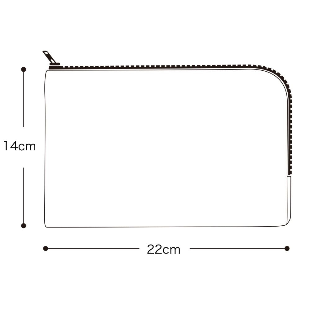 10-037L型ファスナーマルチケースの型紙