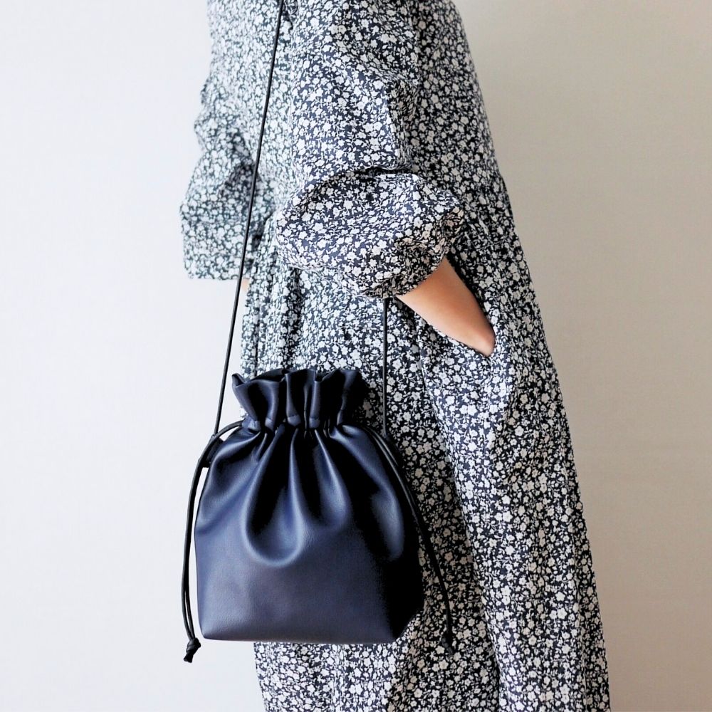 10-046巾着ショルダーバッグ型紙