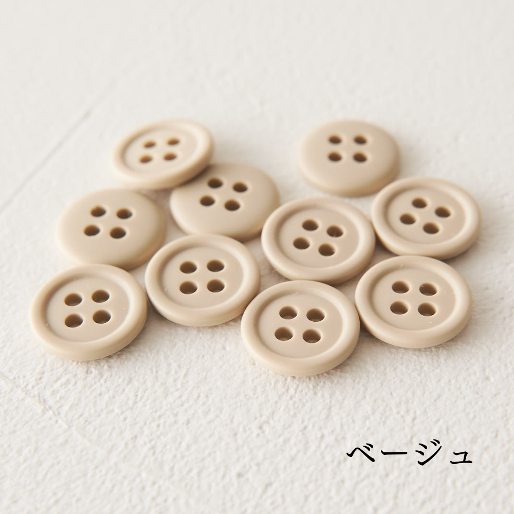 オリジナル副資材 マットカラーボタン 11.5mm 全38色【No.3】14カラー 10個入 【商用可能】