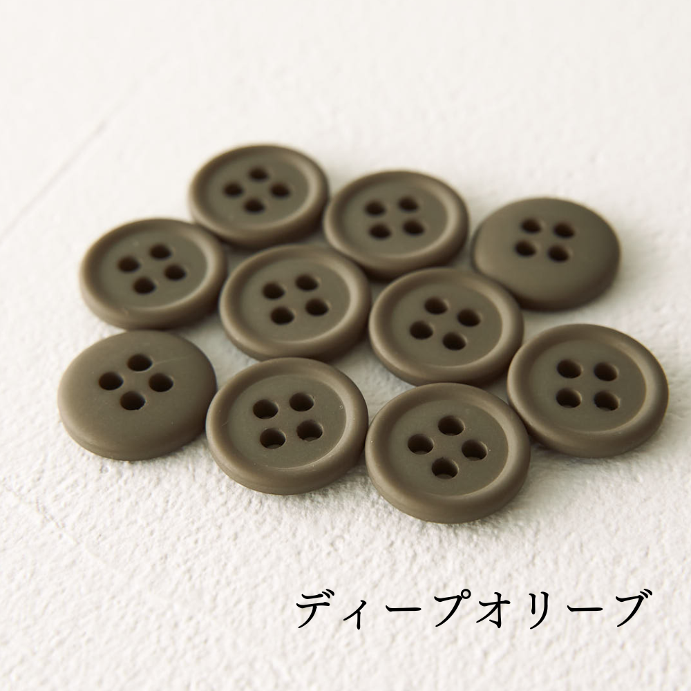 オリジナル副資材 マットカラーボタン 11.5mm 全38色【No.3】14カラー 10個入 【商用可能】