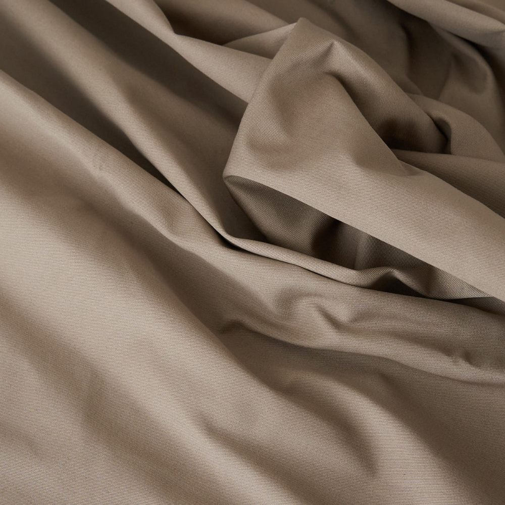 綿ポリ混紡16sツイル#15モカ