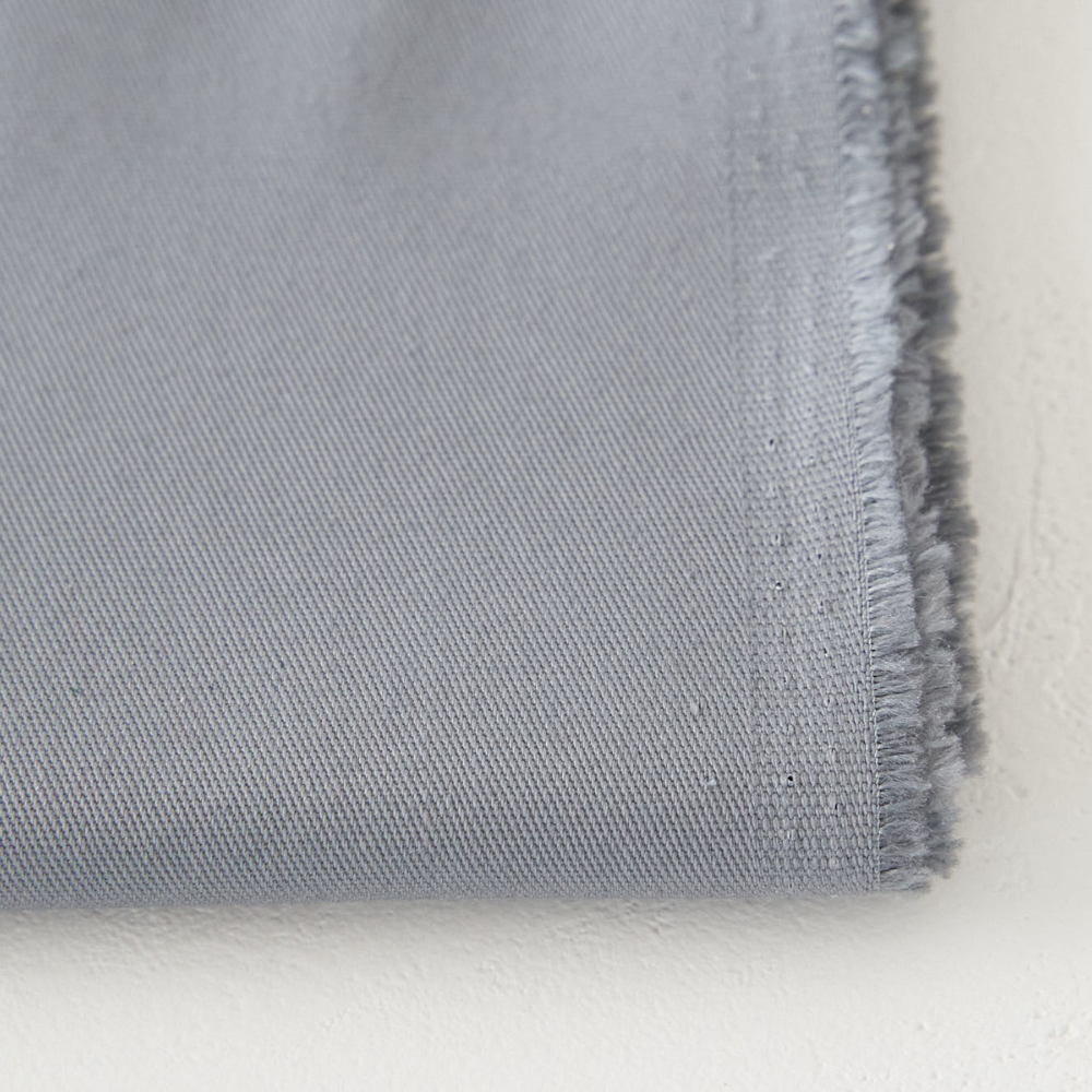 綿ポリ混紡16sツイル#16グレー