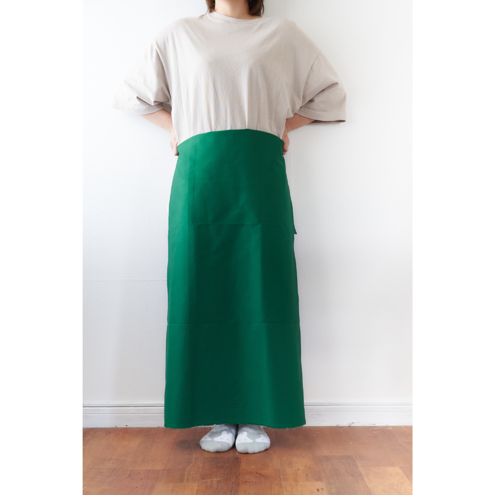 綿ポリ混紡16sツイル#28グリーン