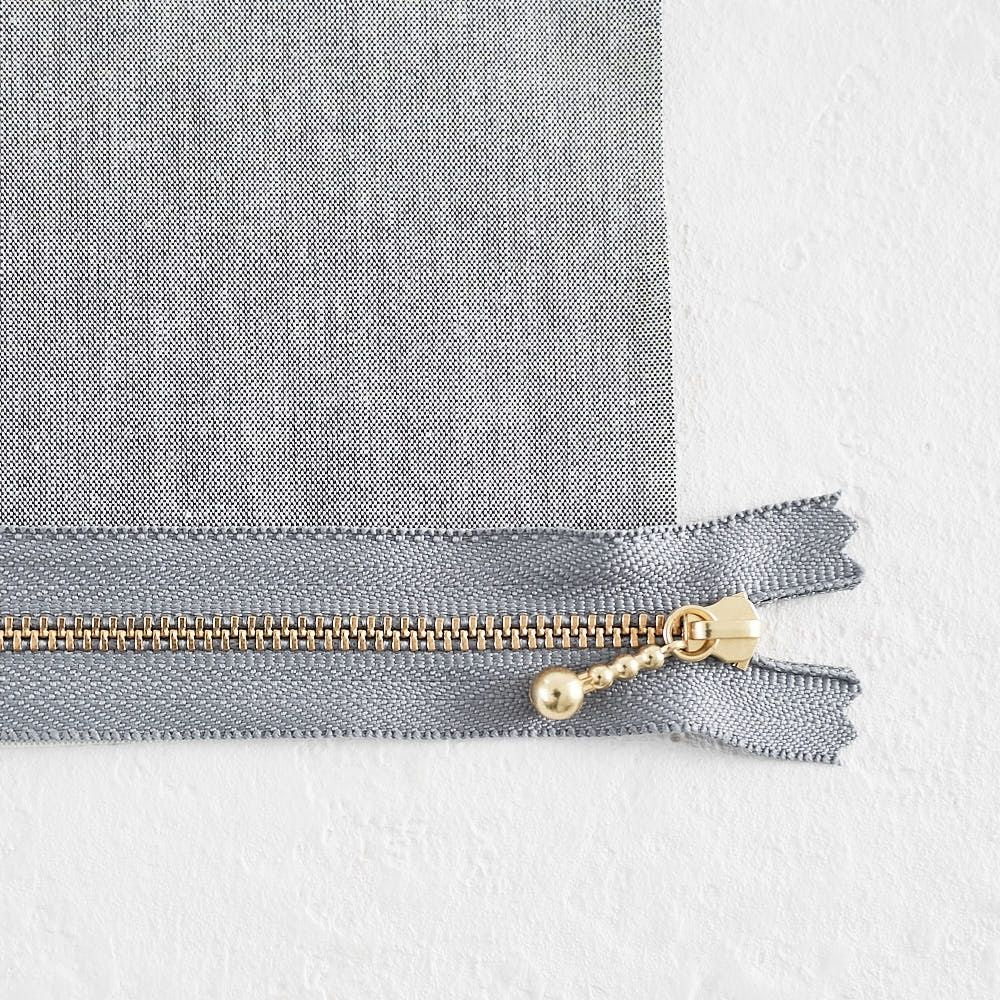 長さが選べる!玉付きファスナー ゴールド 12cm/20cm 全41色