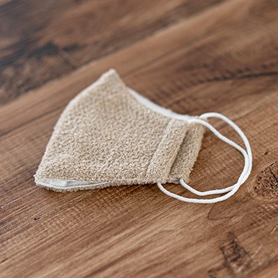 あわゆき タオル しっとり柔らかいタオル地 1.05mm 92cm幅 50cm単位 マスクの作例