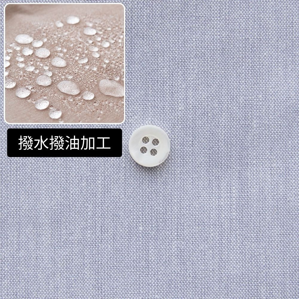 撥水撥油加工 綿ポリ交織ダンガリー#108グレー