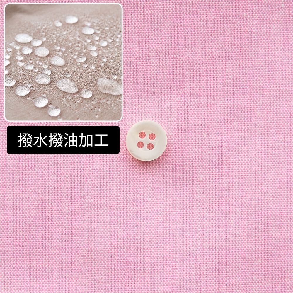 撥水撥油加工 綿ポリ交織ダンガリー#122コスモスピンク