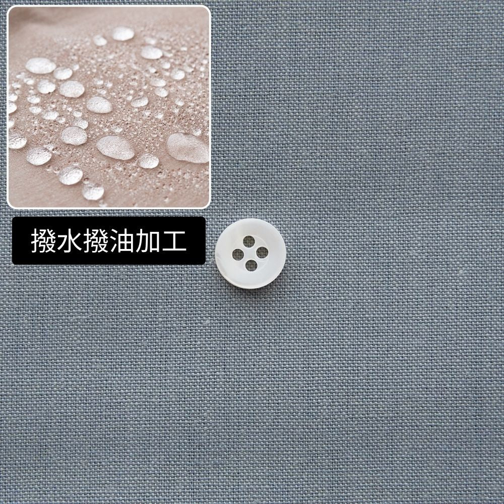 撥水撥油加工 綿ポリ交織ダンガリー#208カーキグレー