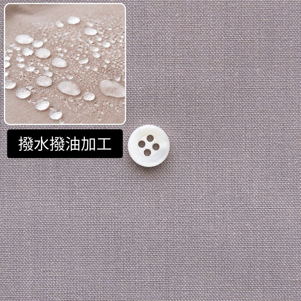 撥水撥油加工 綿ポリ交織ダンガリー#213グレージュ