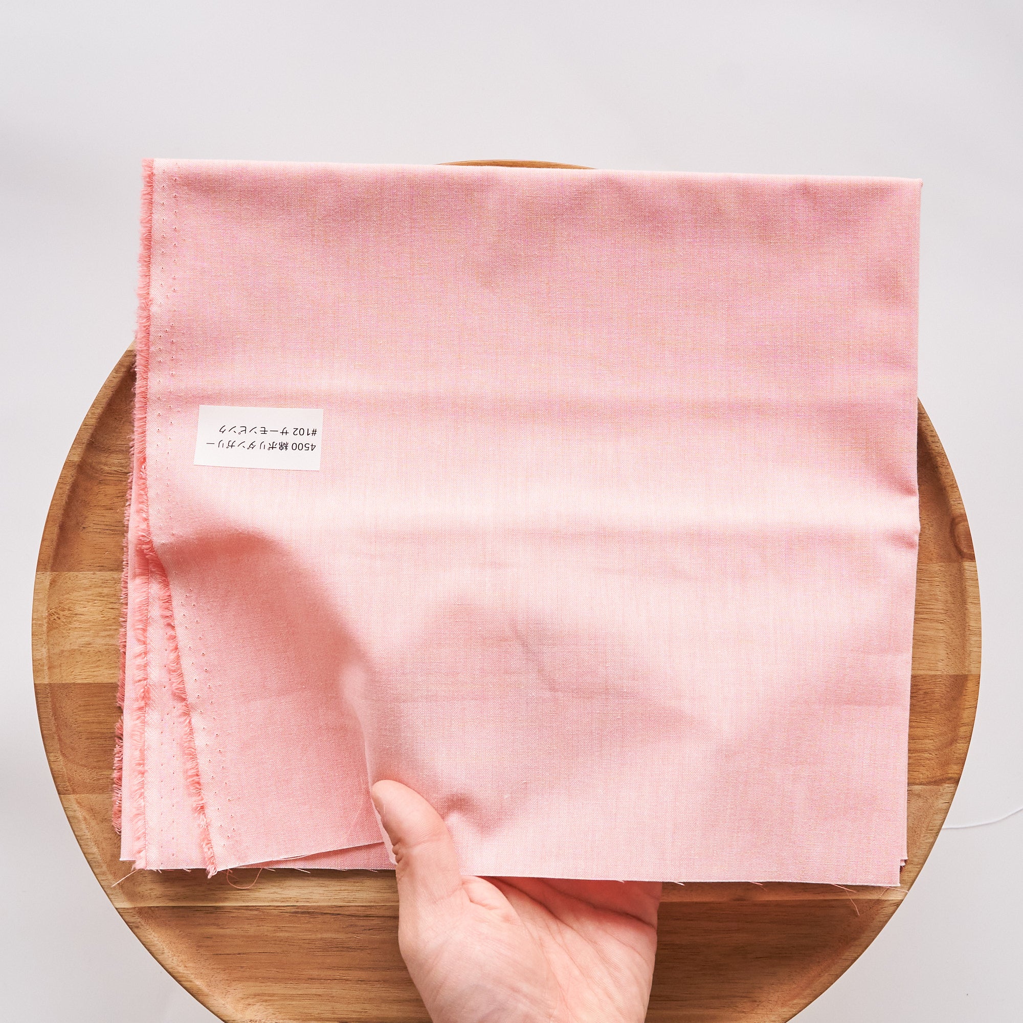 綿ポリ 交織 ダンガリー #102サーモンピンク