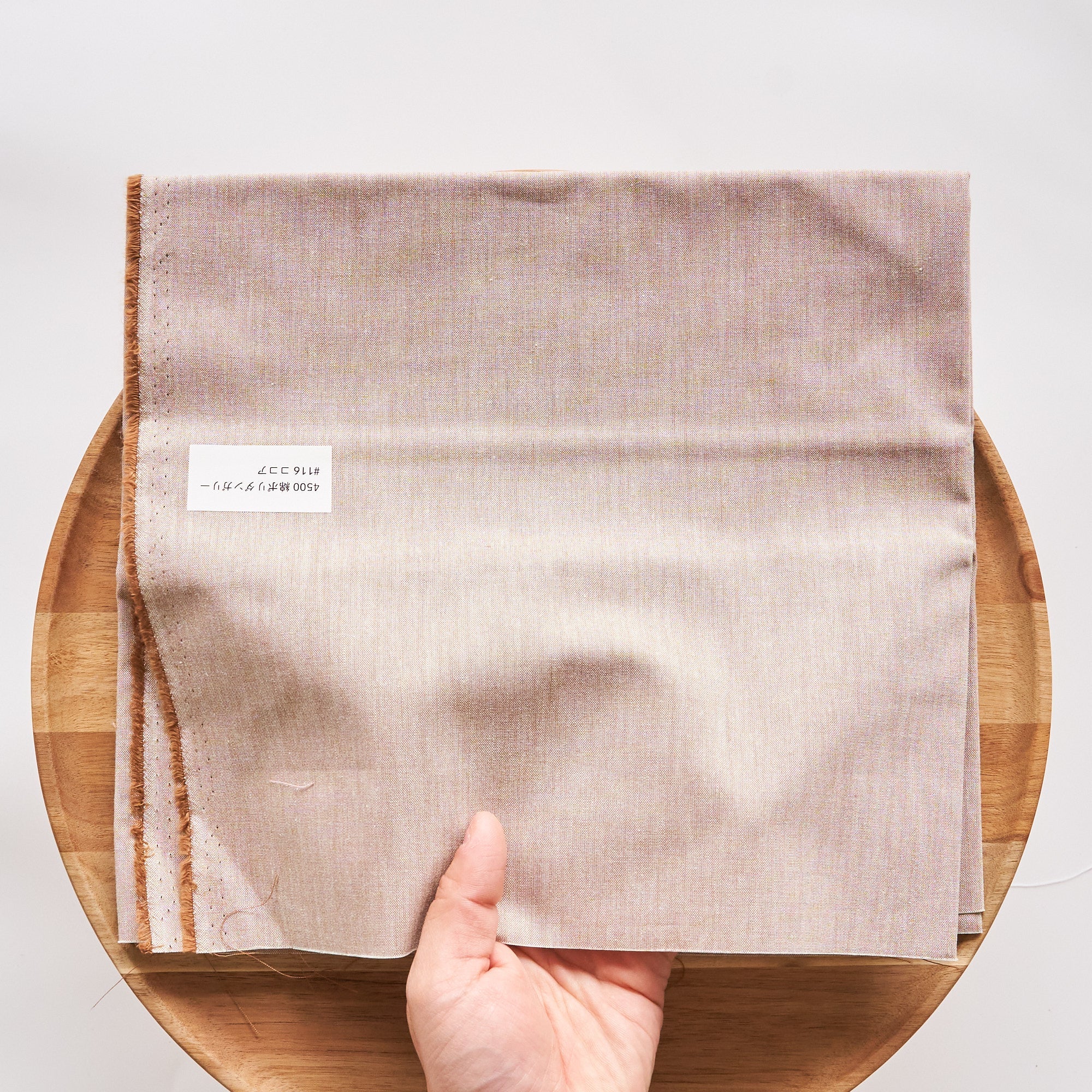 綿ポリ 交織ダンガリー #116ココア