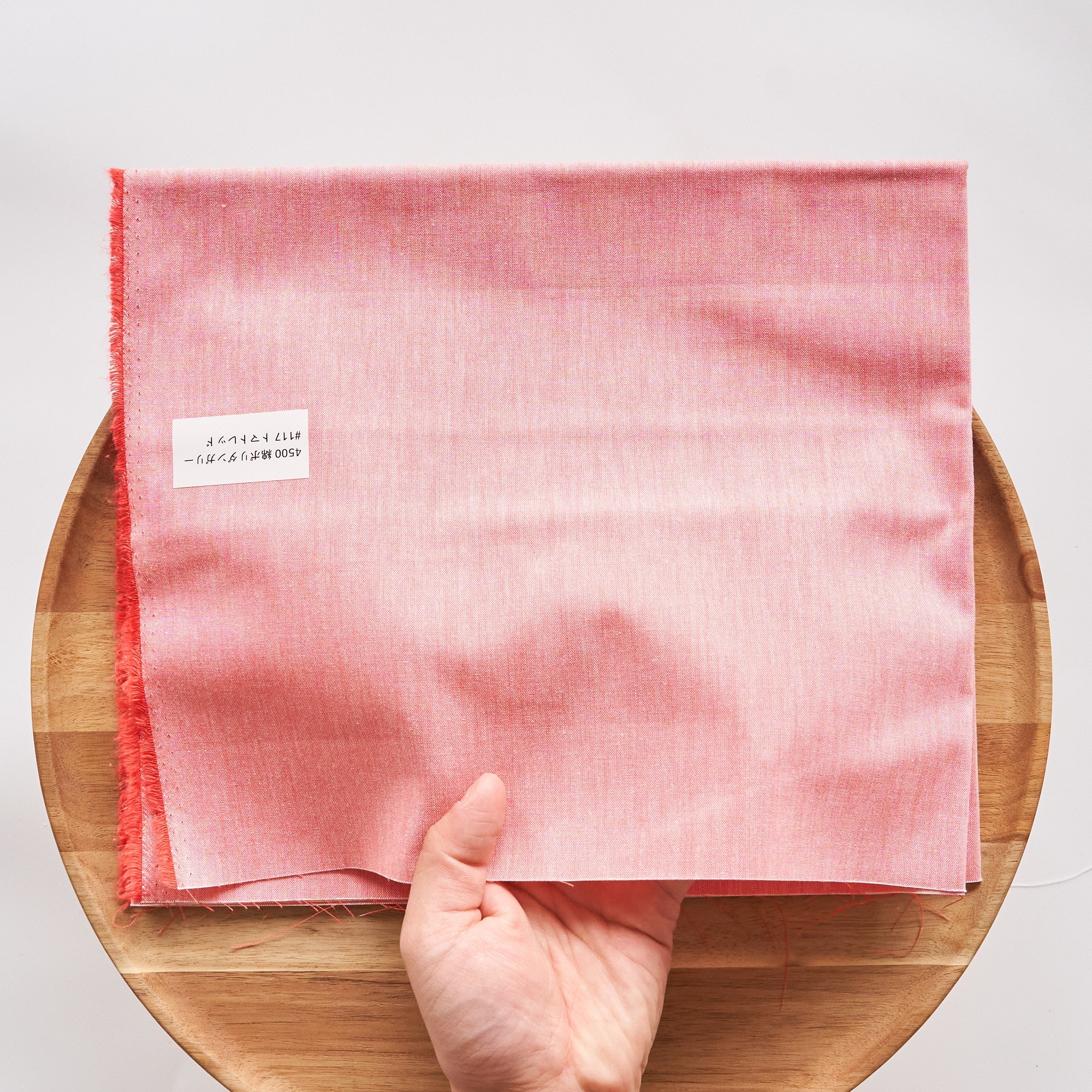 綿ポリ 交織ダンガリー #117トマトレッド