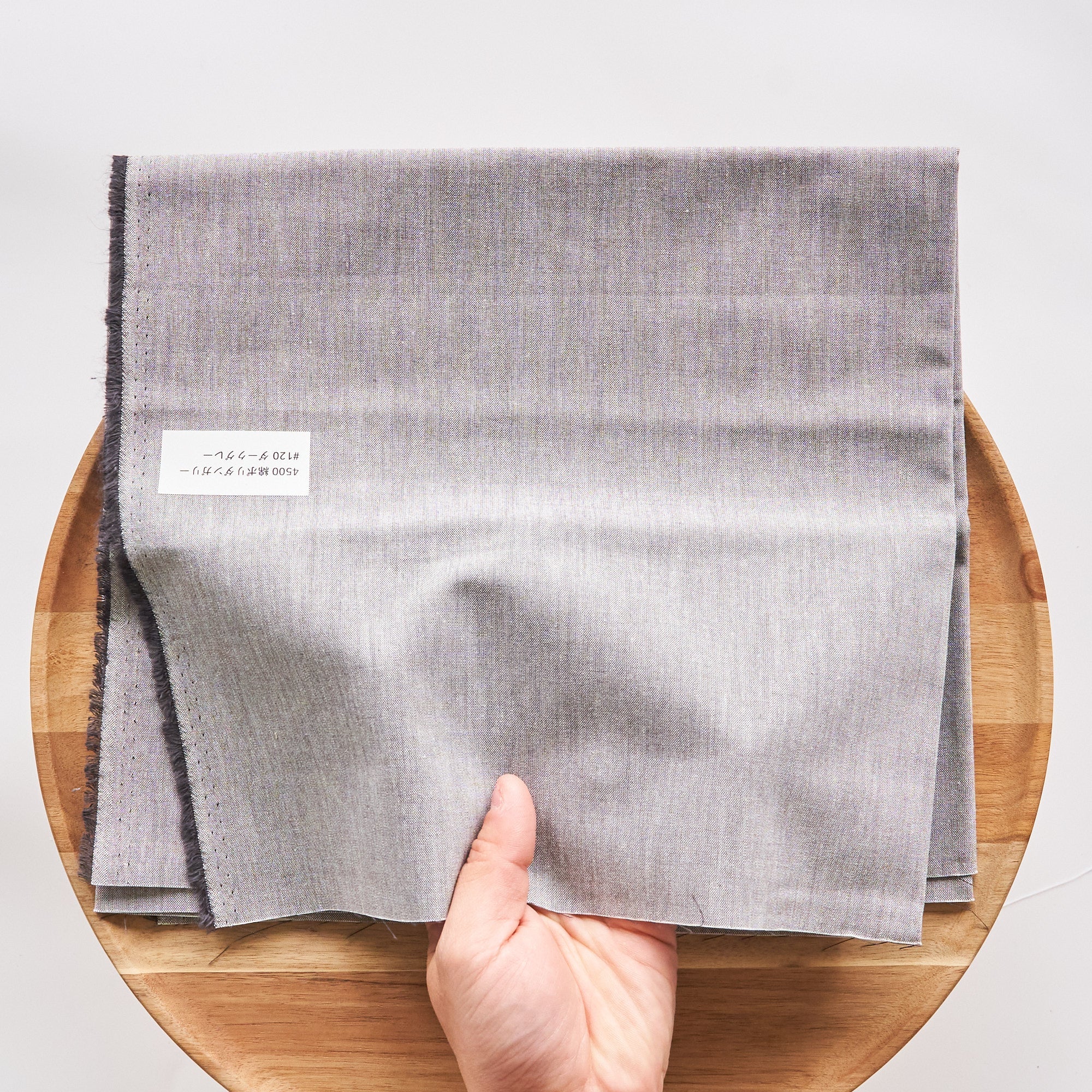 綿ポリ 交織ダンガリー #120ダークグレー