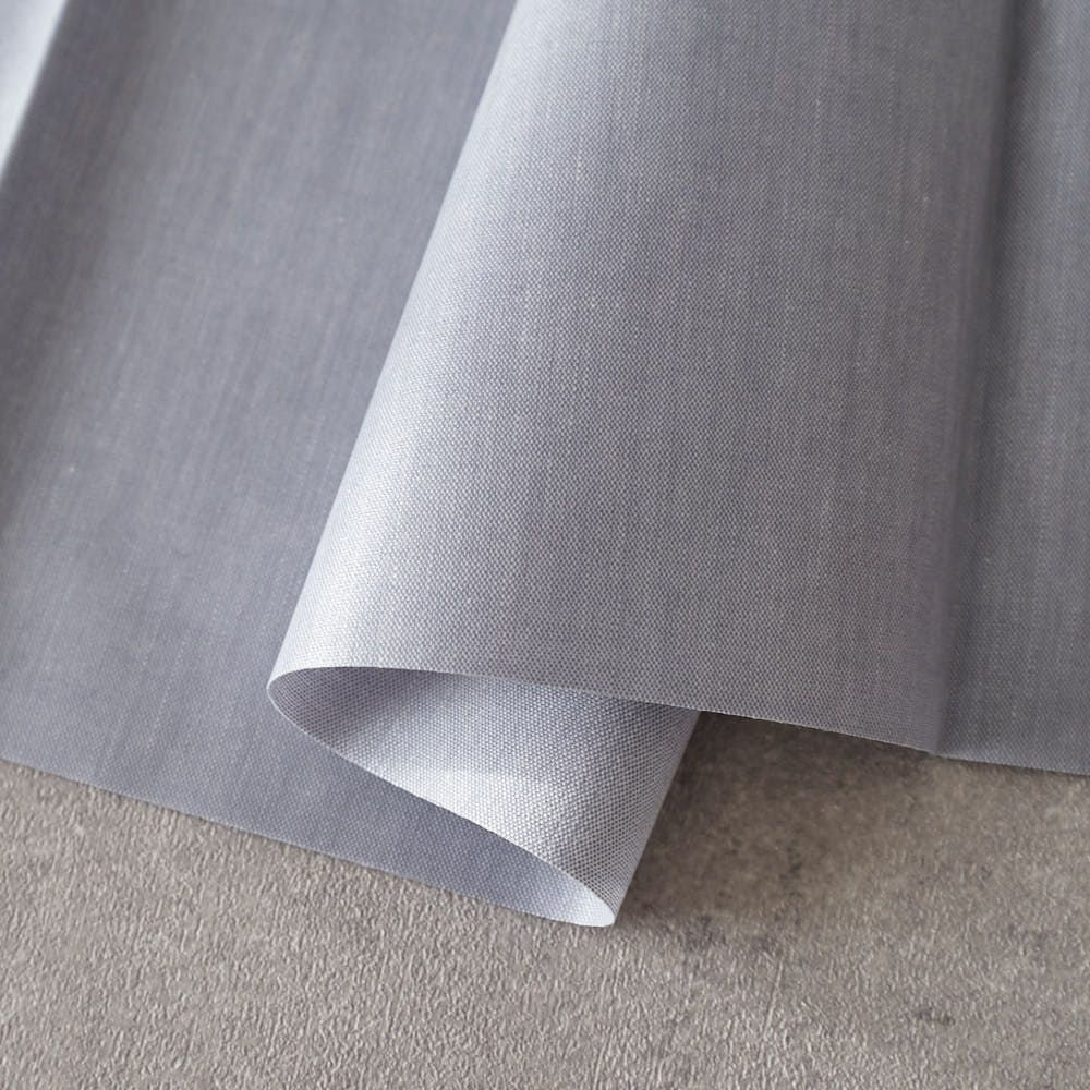 ラミネート加工 綿ポリ交織ダンガリー#108グレー