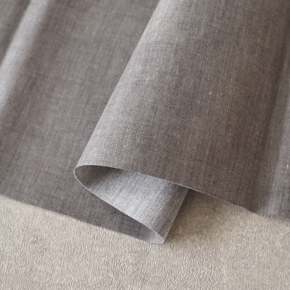 ラミネート加工 綿ポリ交織ダンガリー#120ダークグレー