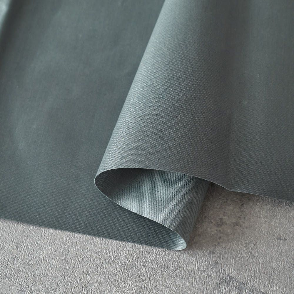 ラミネート加工 綿ポリ交織ダンガリー#208カーキグレー