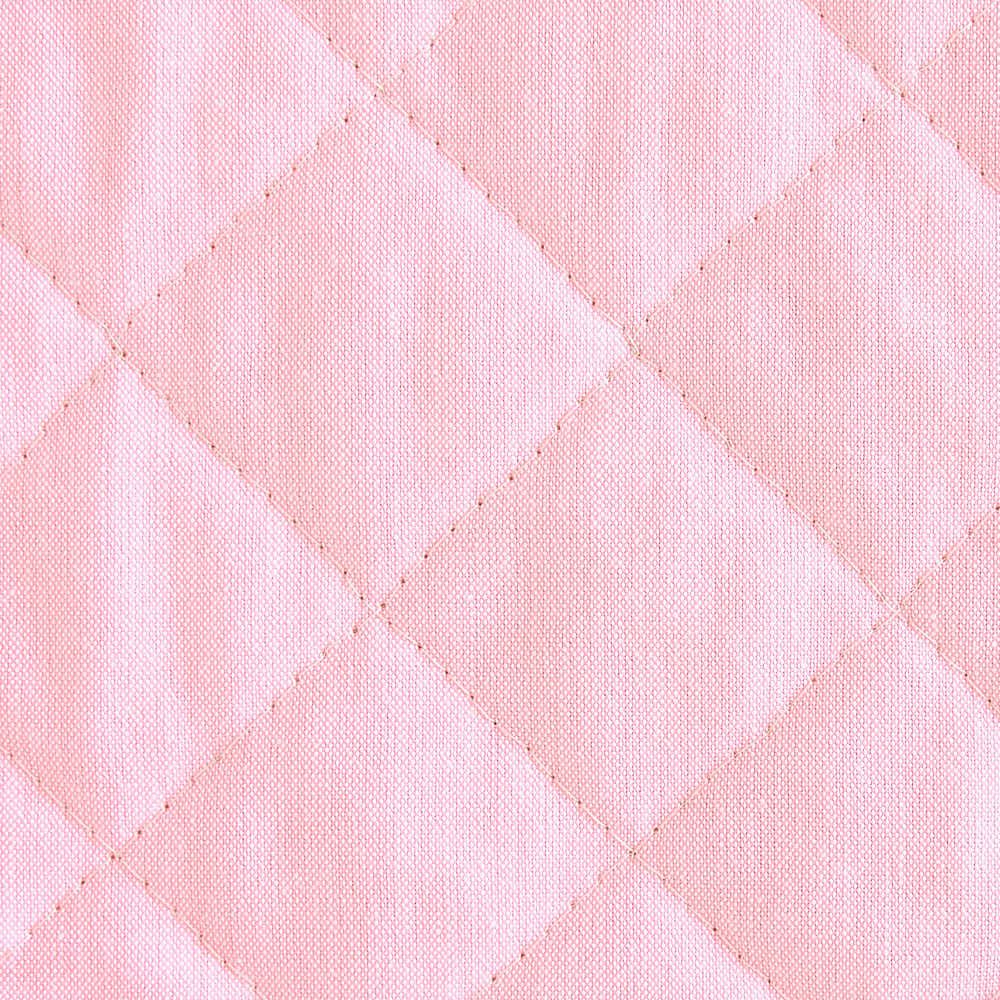 綿ポリ交織ダンガリー無地キルト#9ピンク