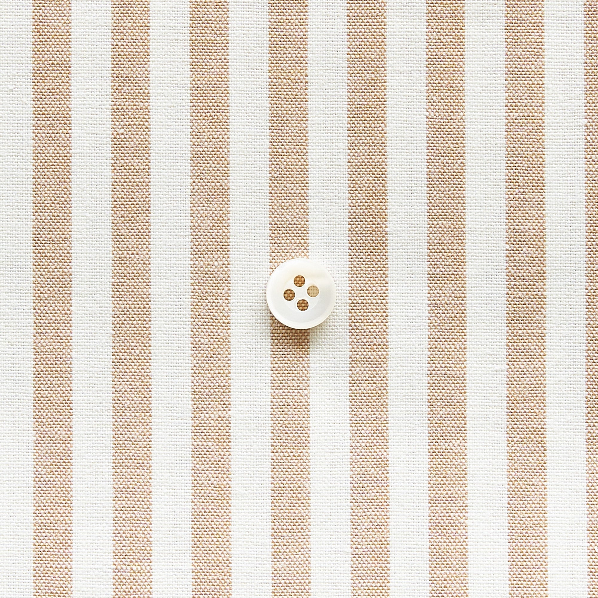 綿ポリ交織ダンガリー5mmストライプ#107 ベージュ