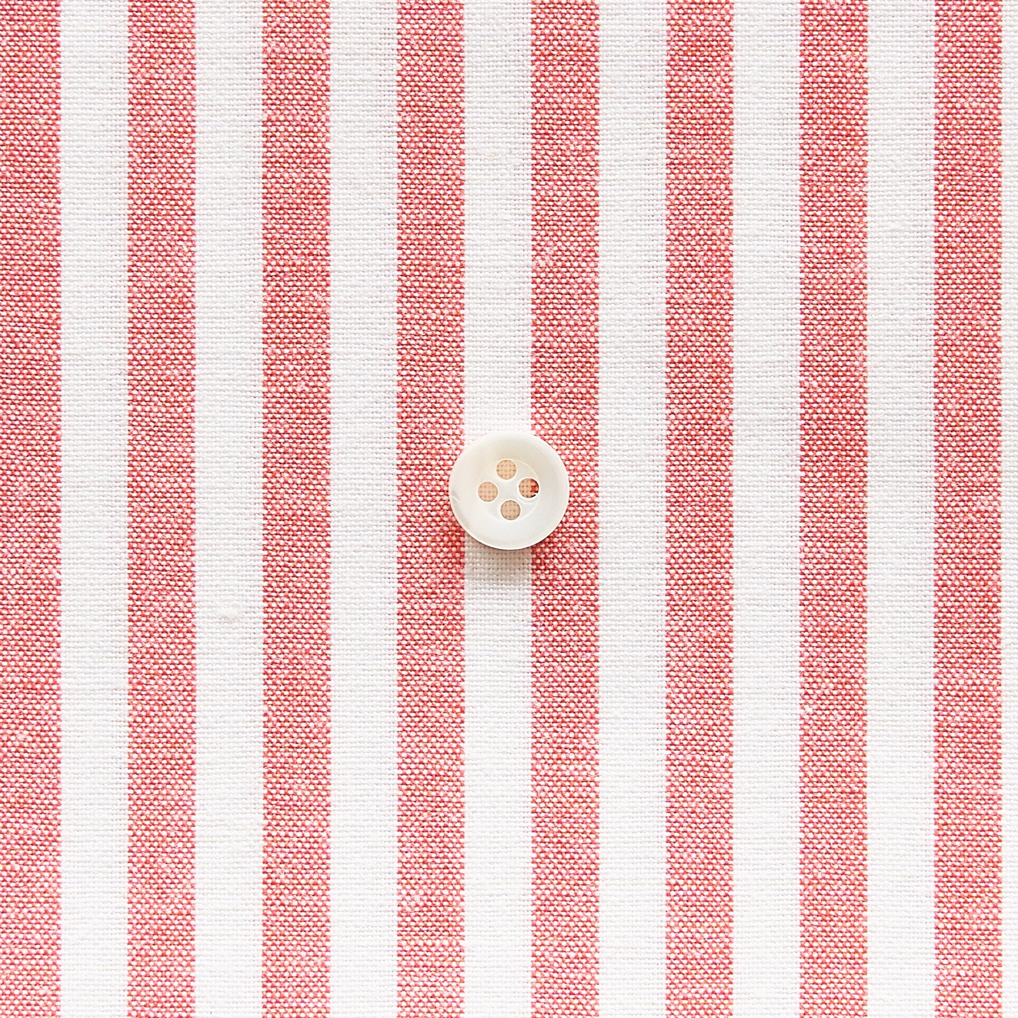 綿ポリ交織ダンガリー5mmストライプ#117 トマトレッド