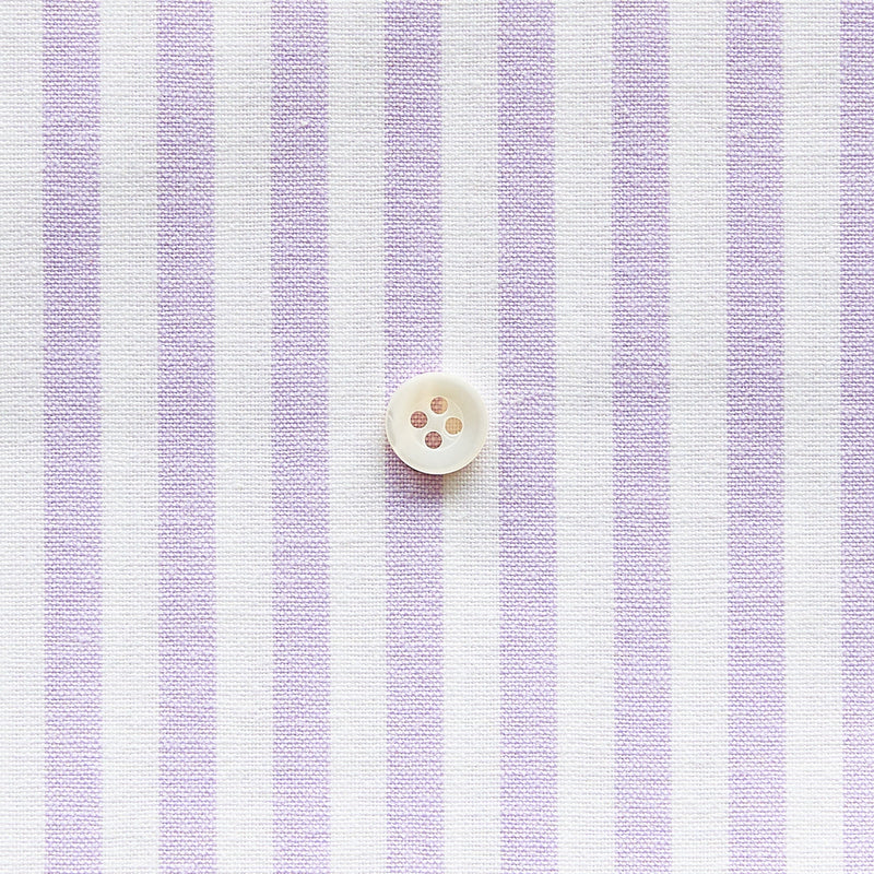 綿ポリダンガリー ストライプ#柄の大きさ_5mm#カラー_#123 ペールラベンダー