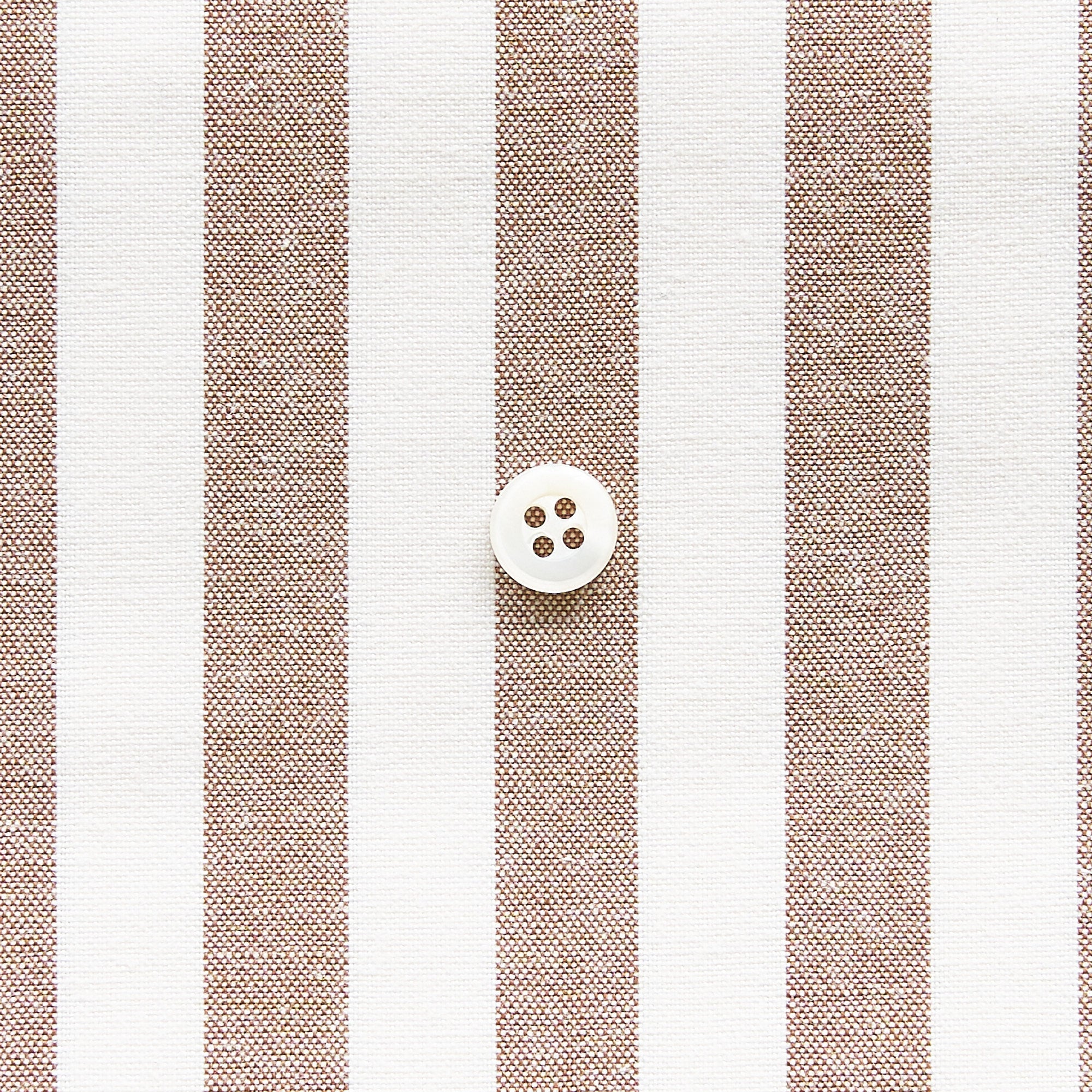 綿ポリ交織ダンガリー12mmストライプ#116 ココア