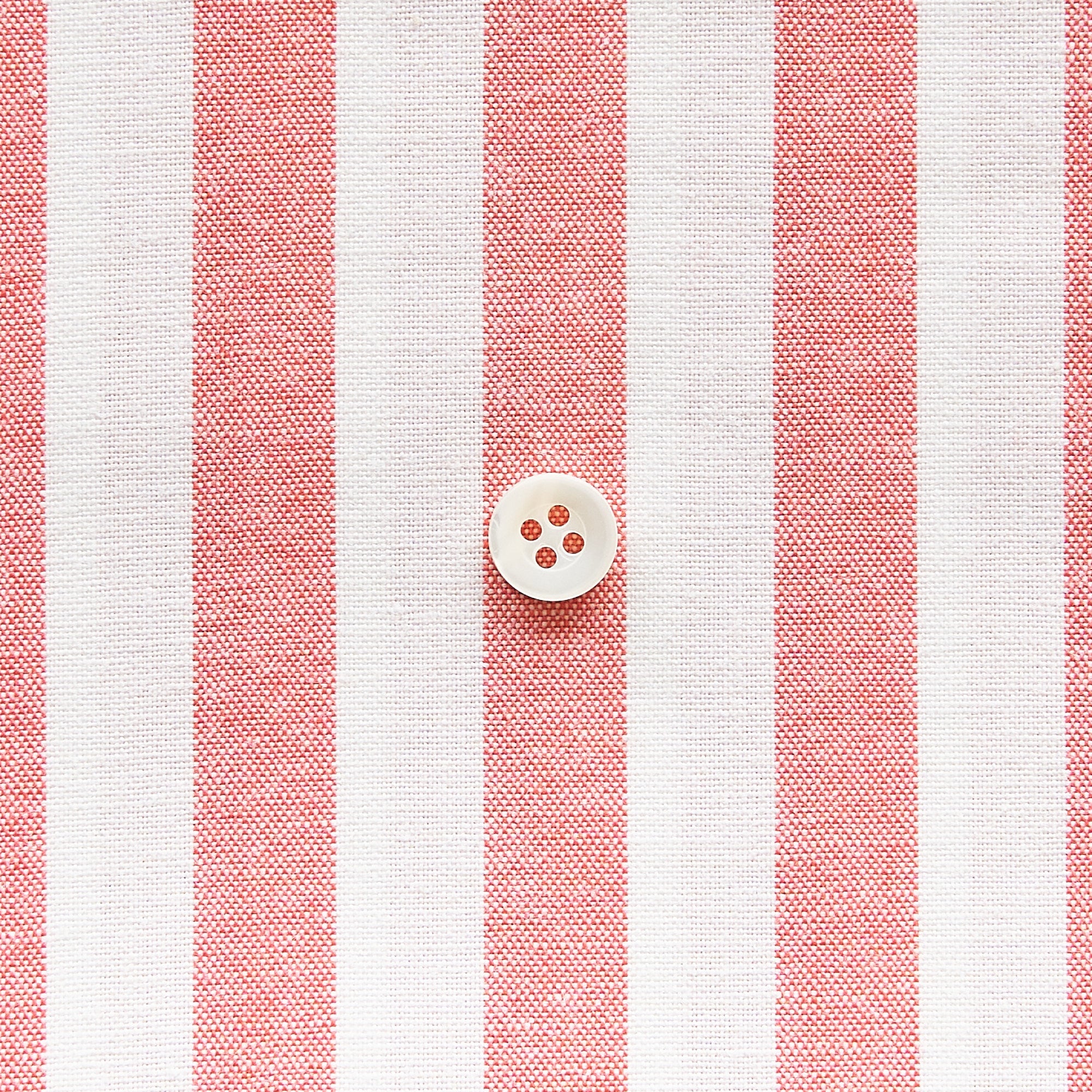 綿ポリ交織ダンガリー12mmストライプ#117 トマトレッド