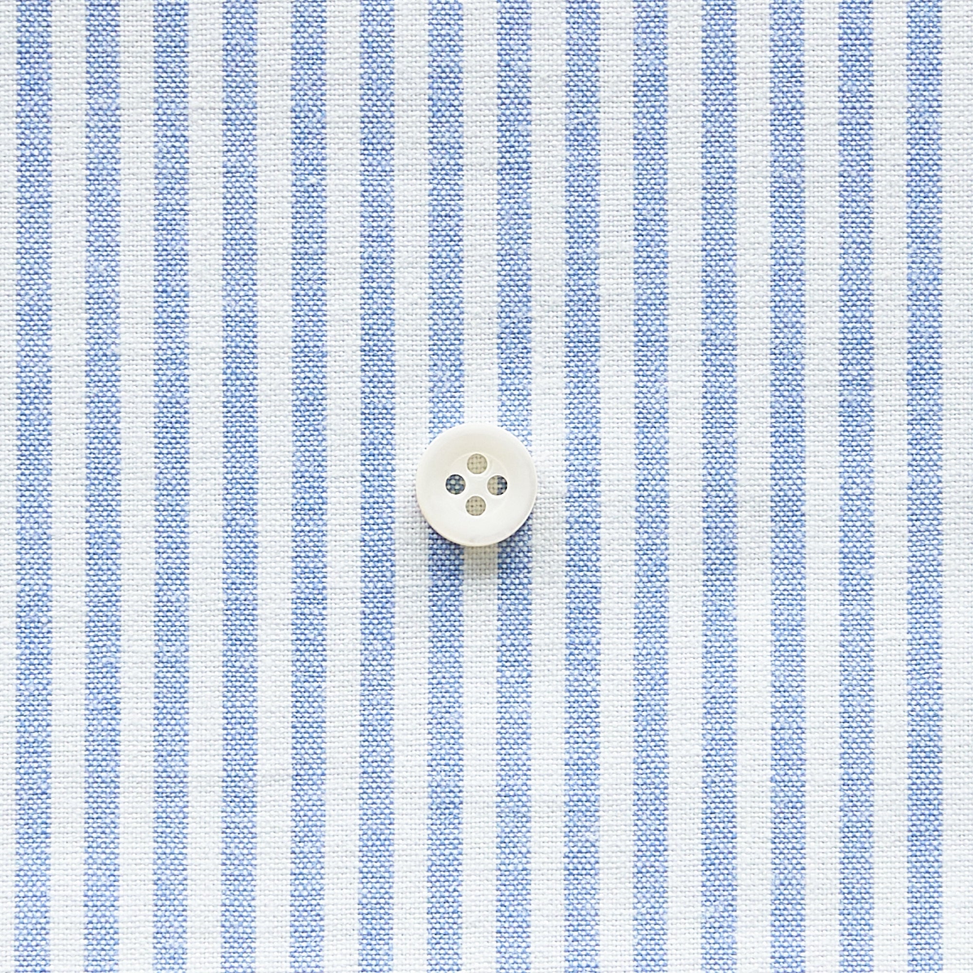 綿ポリ交織ダンガリー3mmストライプ#106 マリンブルー