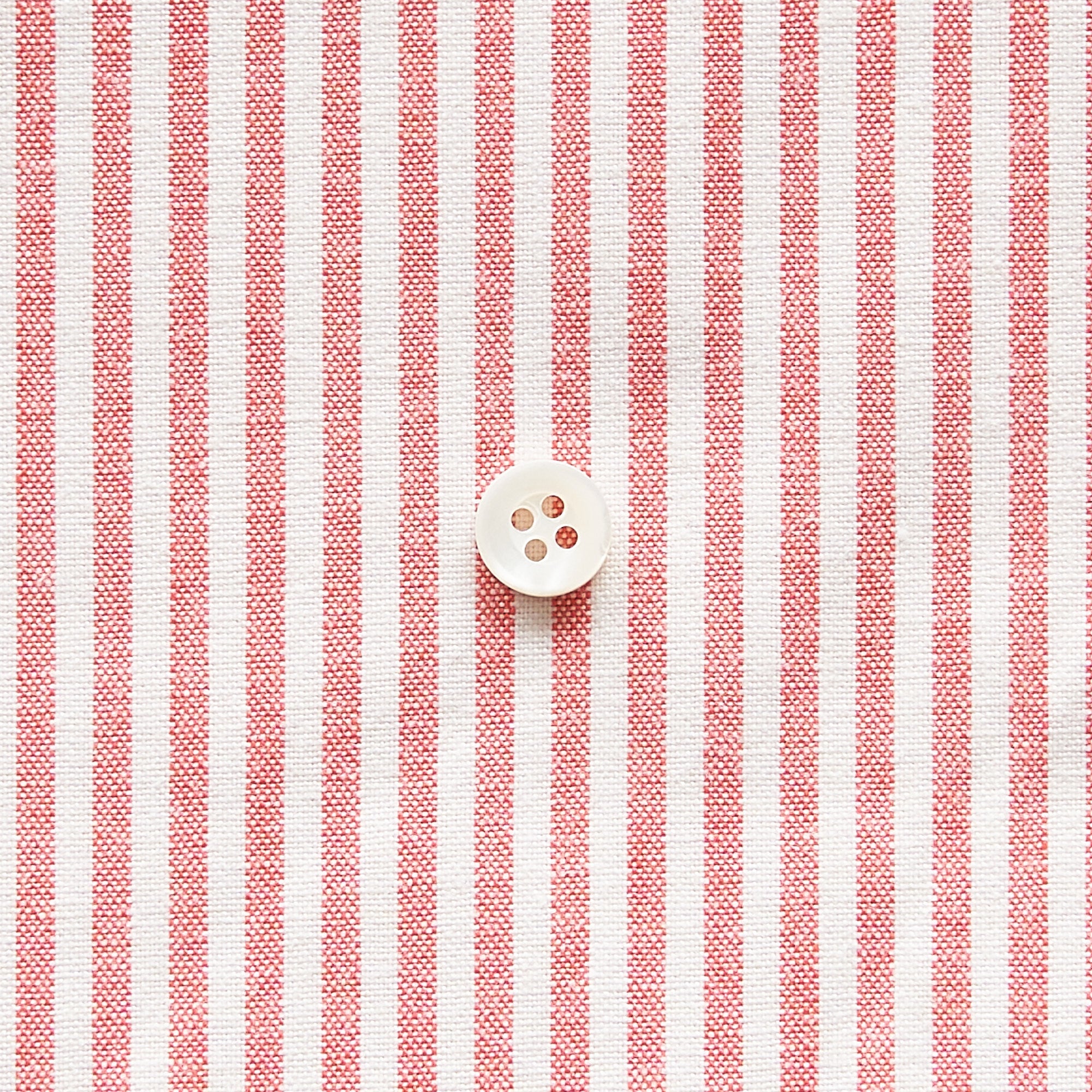 綿ポリ交織ダンガリー3mmストライプ#117 トマトレッド