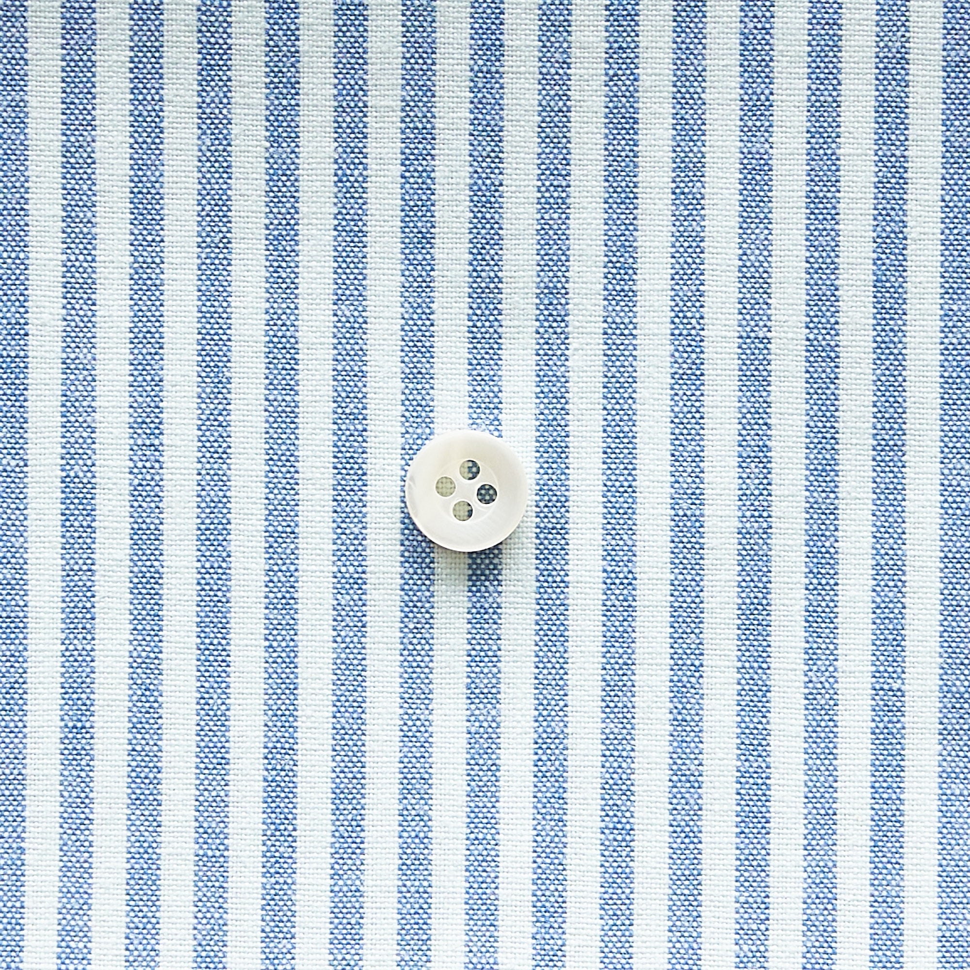 綿ポリ交織ダンガリー3mmストライプ#118 ブルー