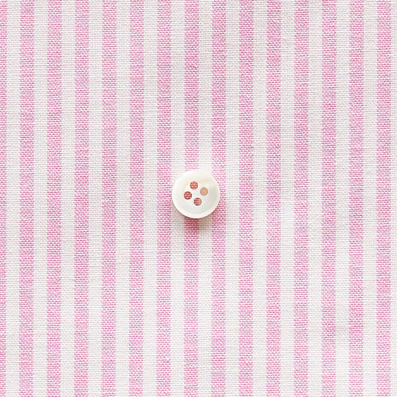 綿ポリダンガリー ストライプ#柄の大きさ_3mm#カラー_#122 コスモスピンク
