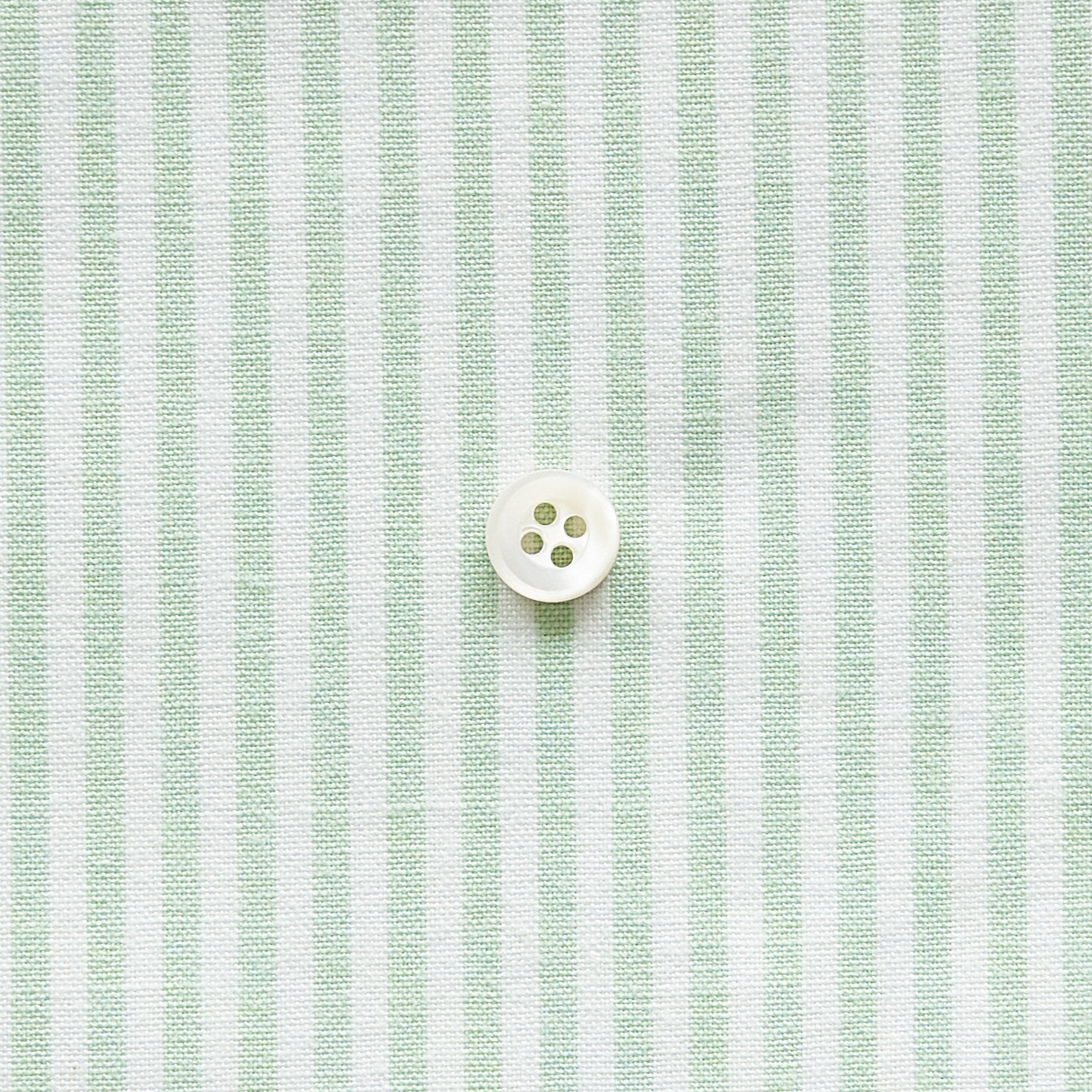 綿ポリ交織ダンガリー3mmストライプ#126 スプリンググリーン