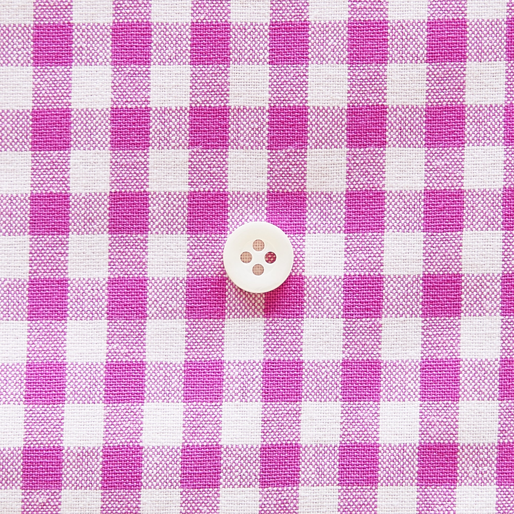 綿ポリ交織ダンガリー5mmギンガム#121 ラズベリー