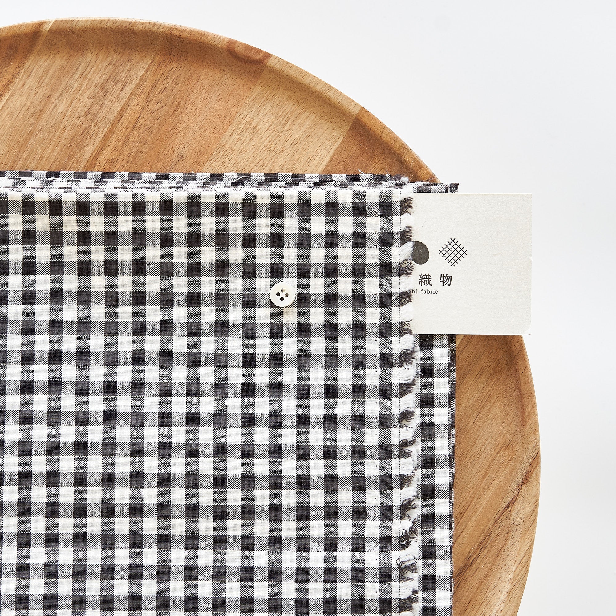 綿ポリ交織ダンガリー5mmギンガム#121 ラズベリー