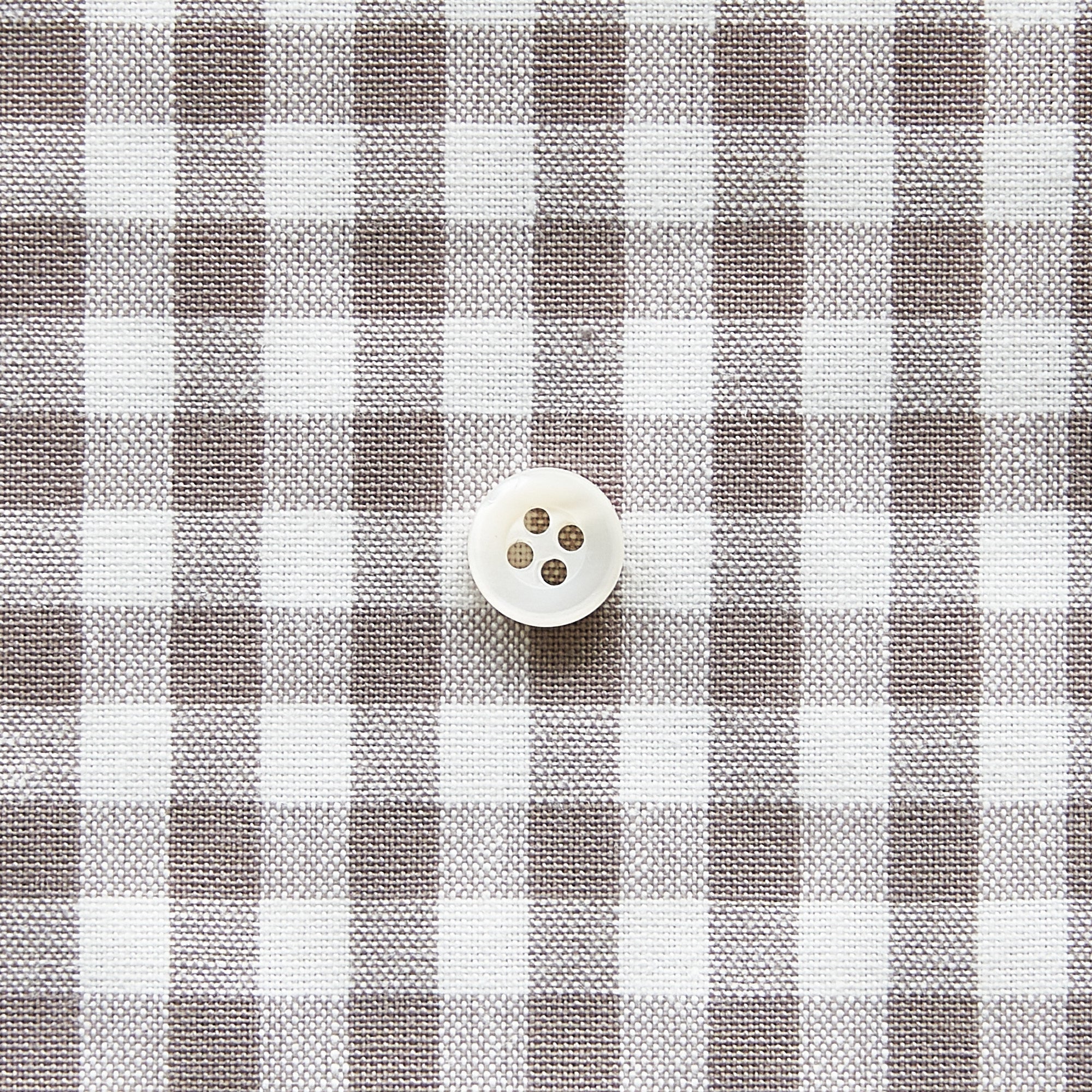 綿ポリ交織ダンガリー5mmギンガム#213 グレージュ