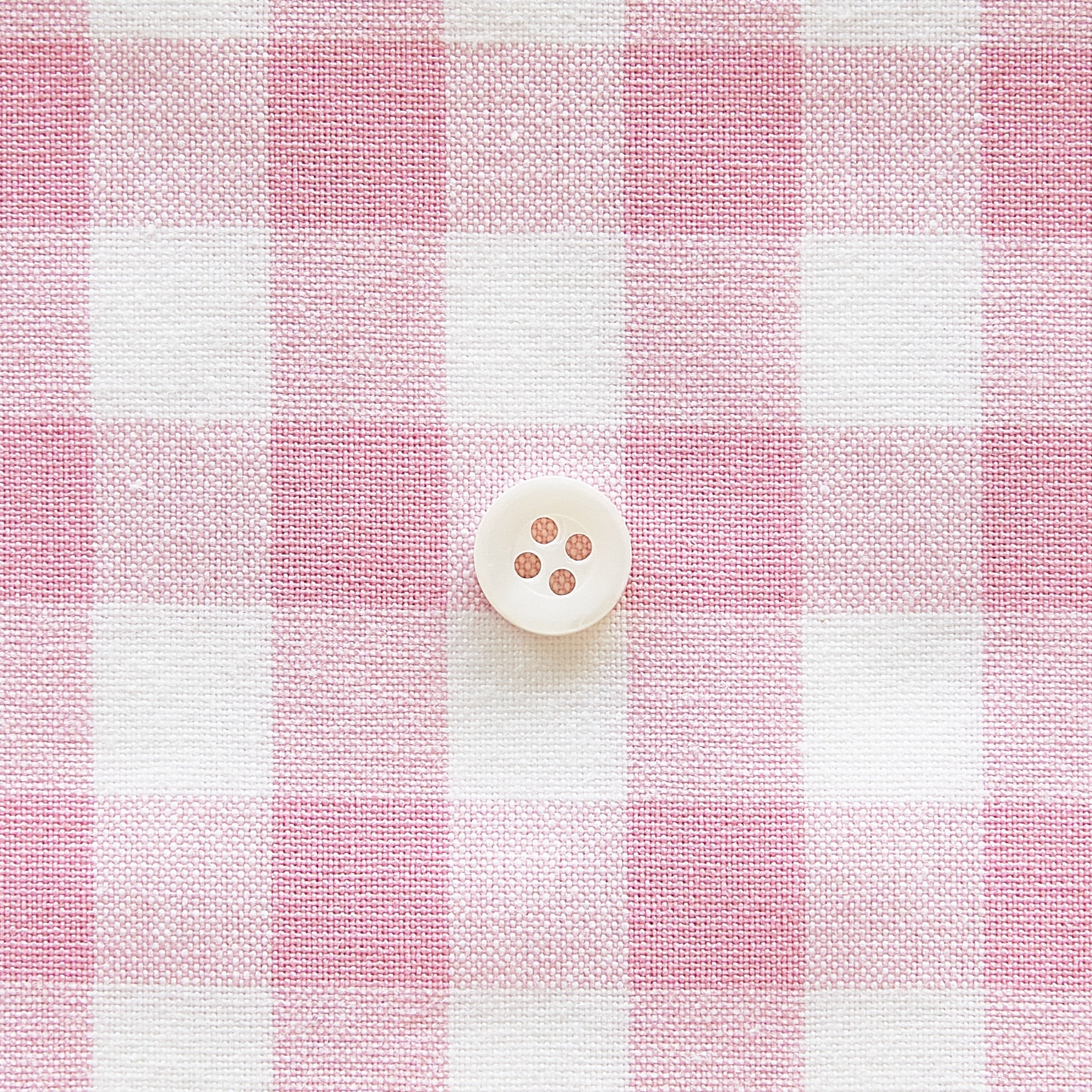 綿ポリ交織ダンガリー12mmギンガム#109ピンク