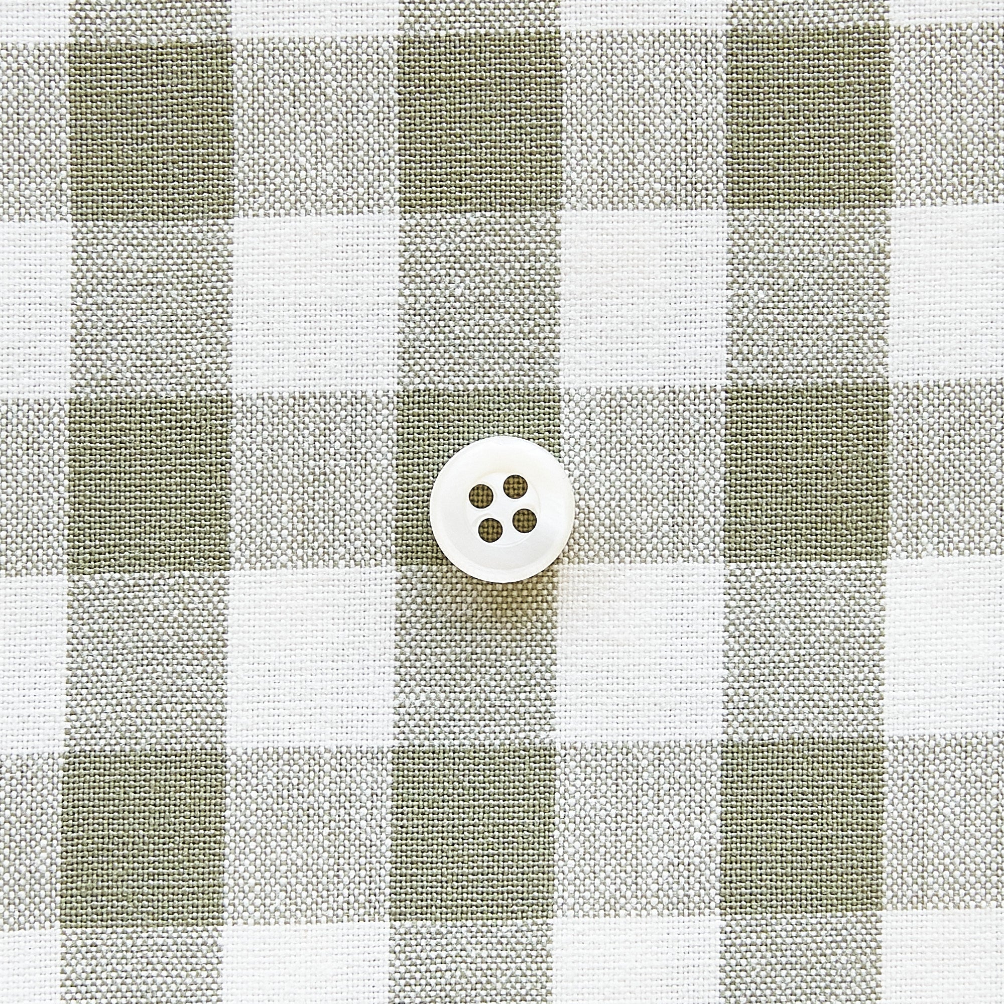 綿ポリ交織ダンガリー12mmギンガム#115 モスグリーン