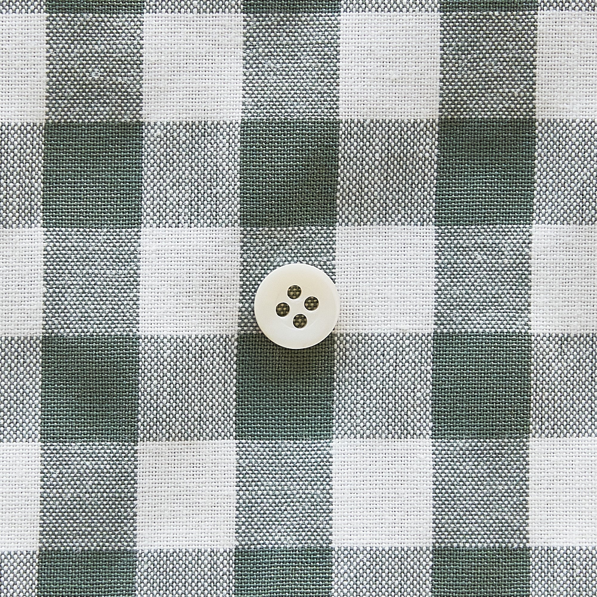 綿ポリ交織ダンガリー12mmギンガム#214 カーキ