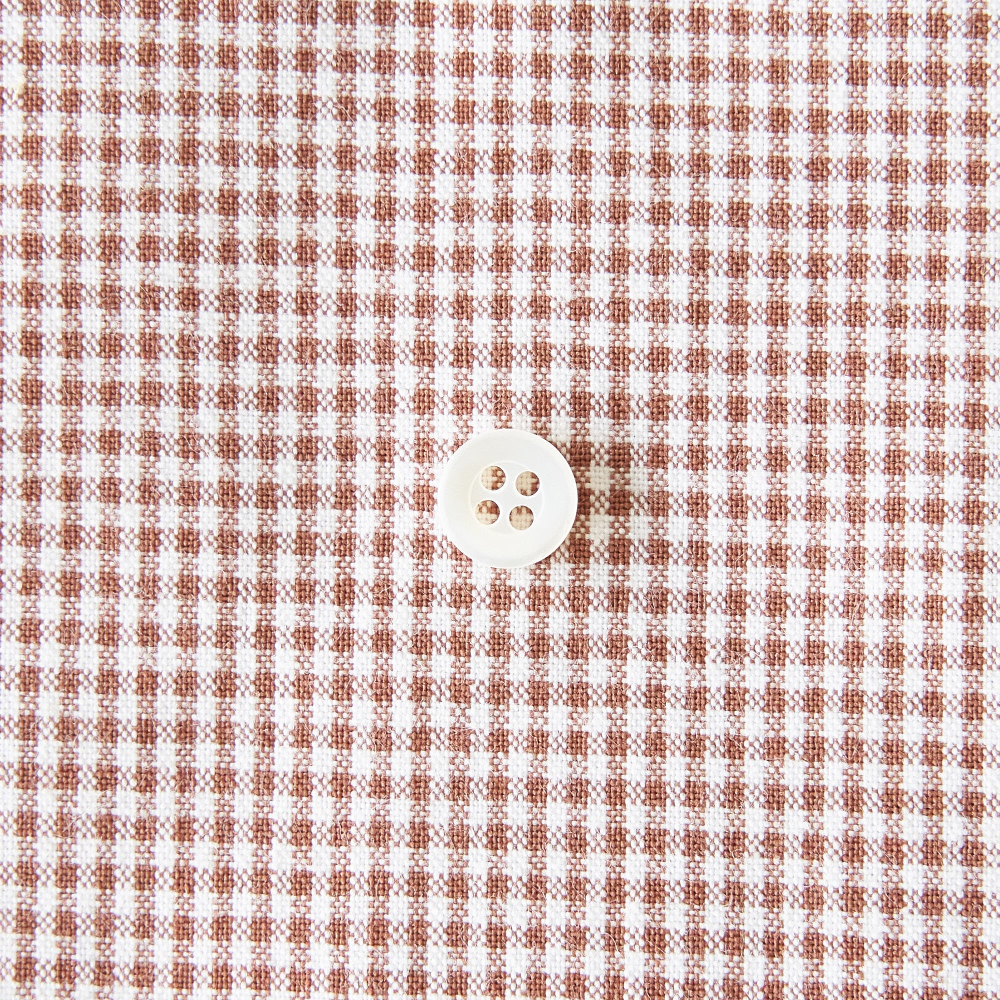 綿ポリ交織ダンガリー1.5mmギンガム#116 ココア