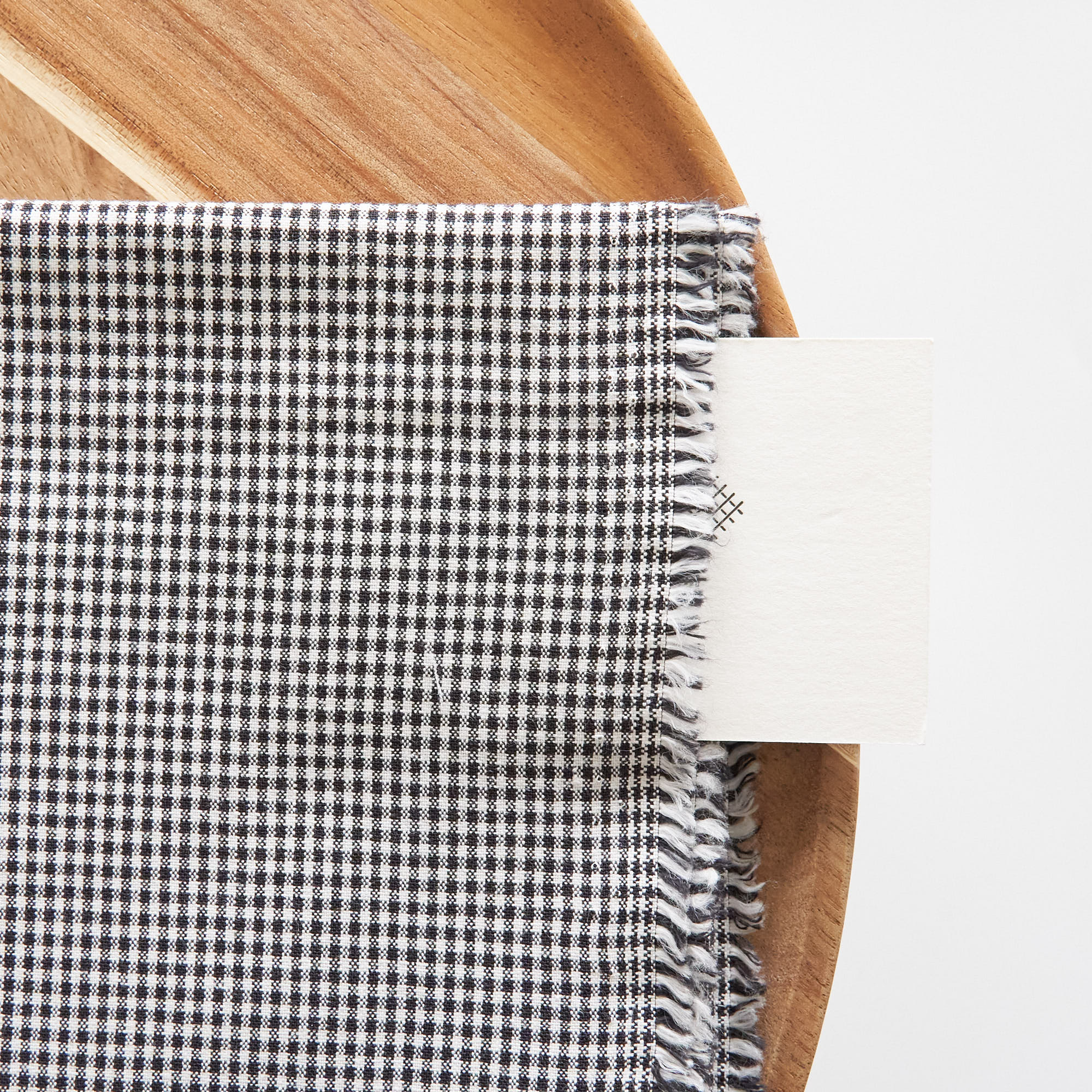 綿ポリ交織ダンガリー1.5mmギンガム#120 ダークグレー