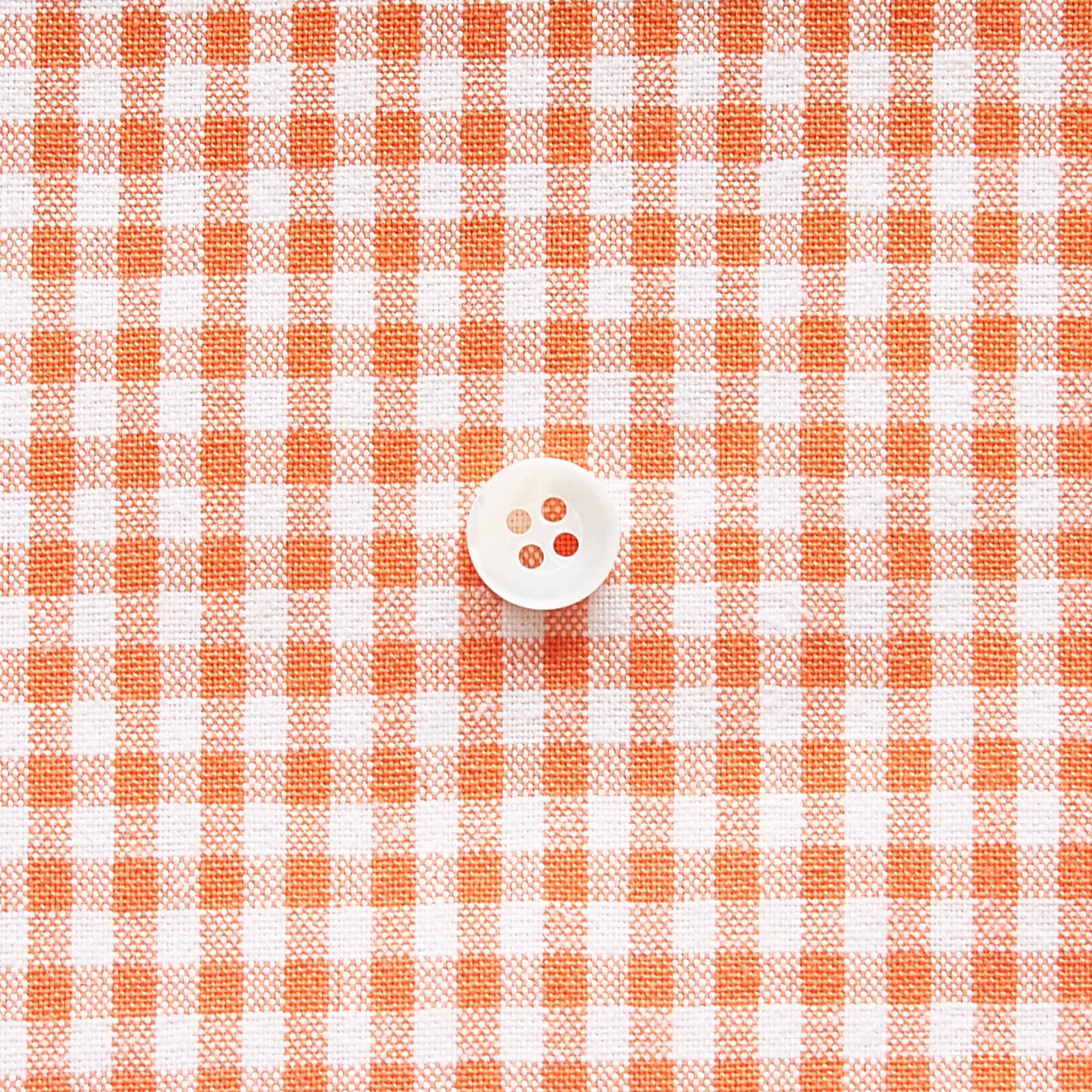 綿ポリ交織ダンガリー3mmギンガム#114 オレンジ